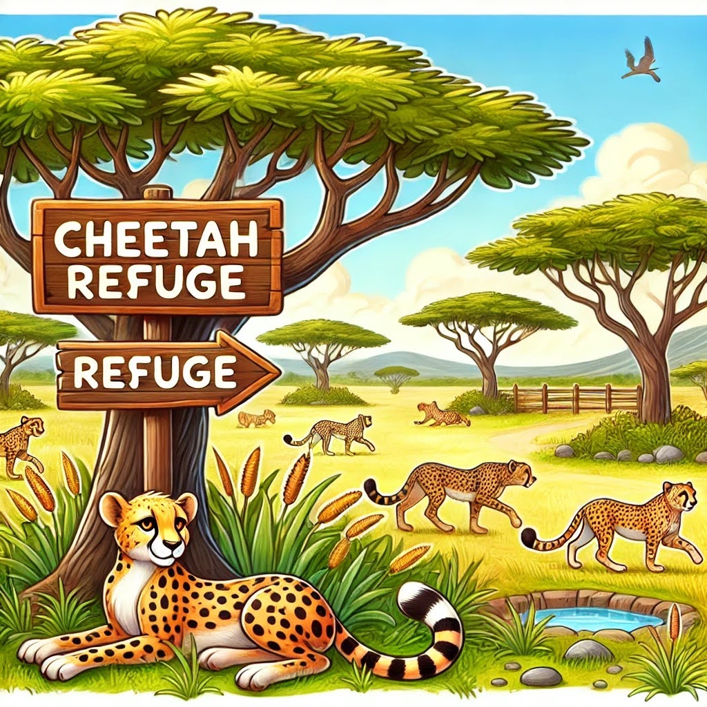 Captain PillowBelly at a wildlife refuge in Tanzania. 