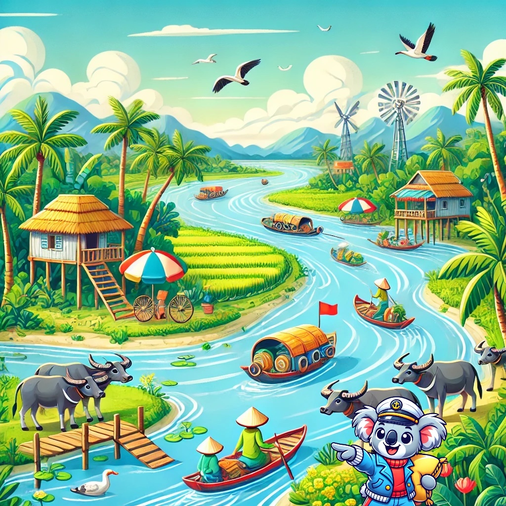 Captain PillowBelly explores the might Mekong Delta. 